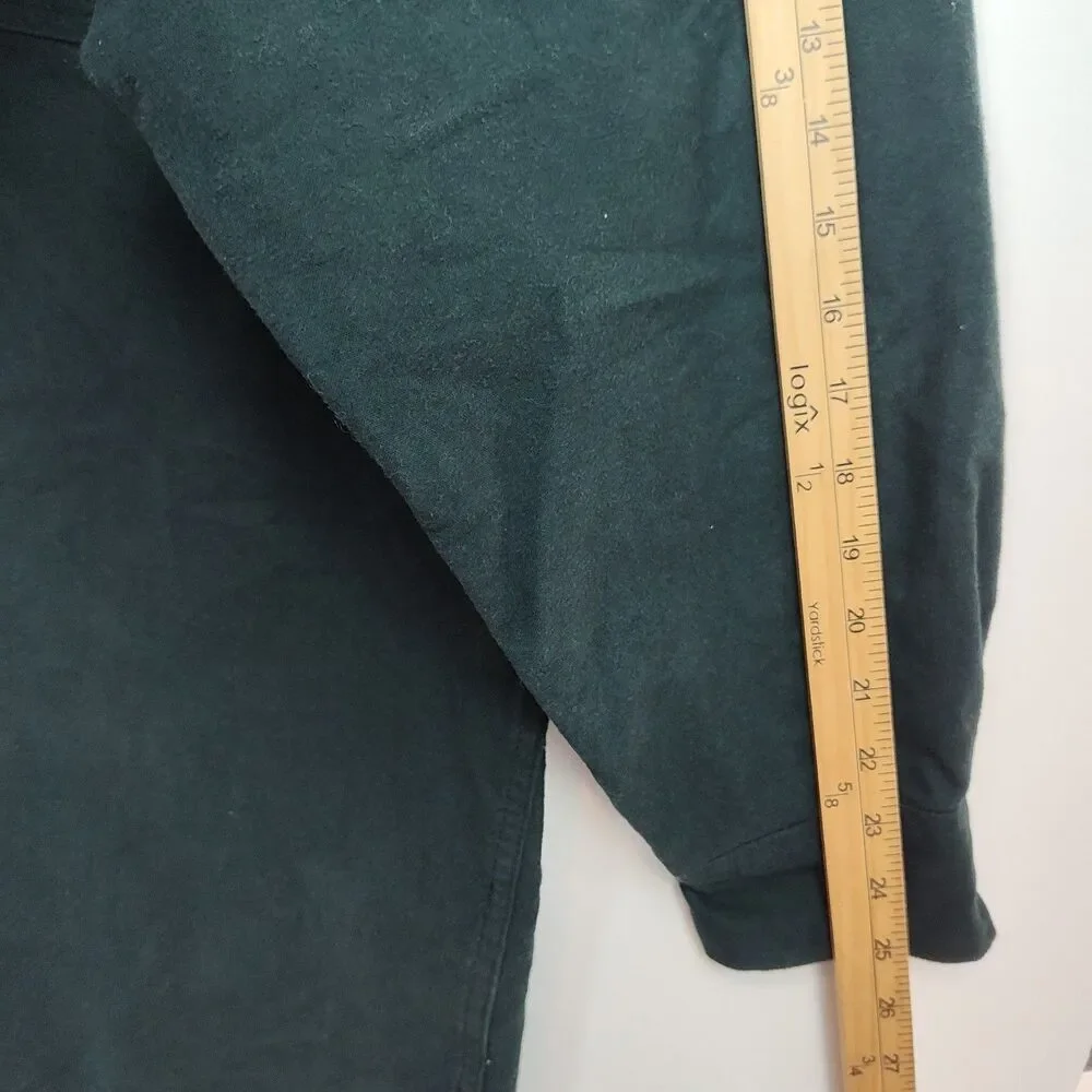 RedHead Button-Up Shirt Men's 4XL Green Heavy Long Sleeves Collared Pockets - Picture 6 of 9